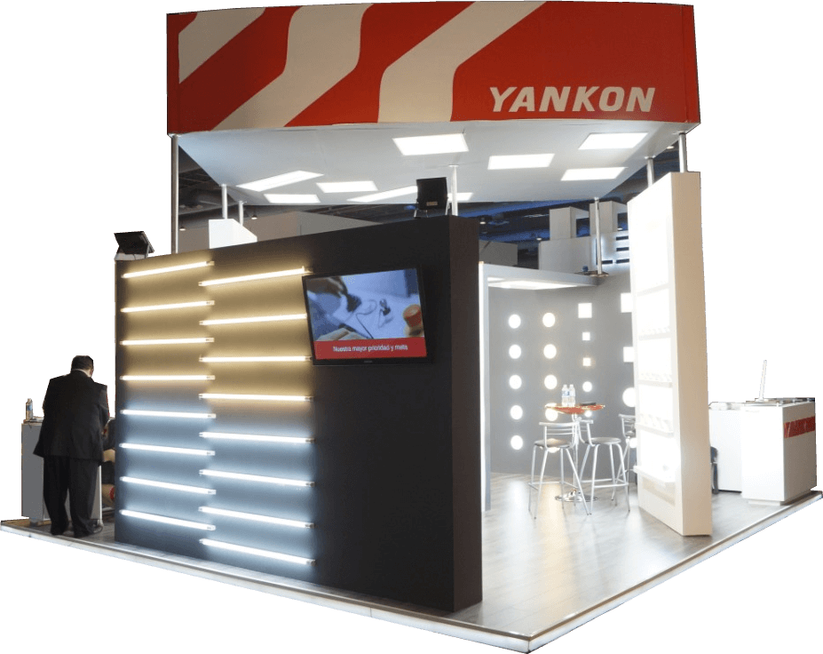 Diagrama de stand de madera